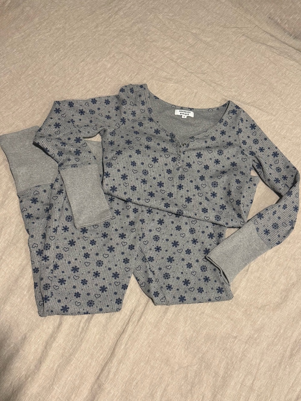 Frankie’s Bikinis Gray Thermal Set